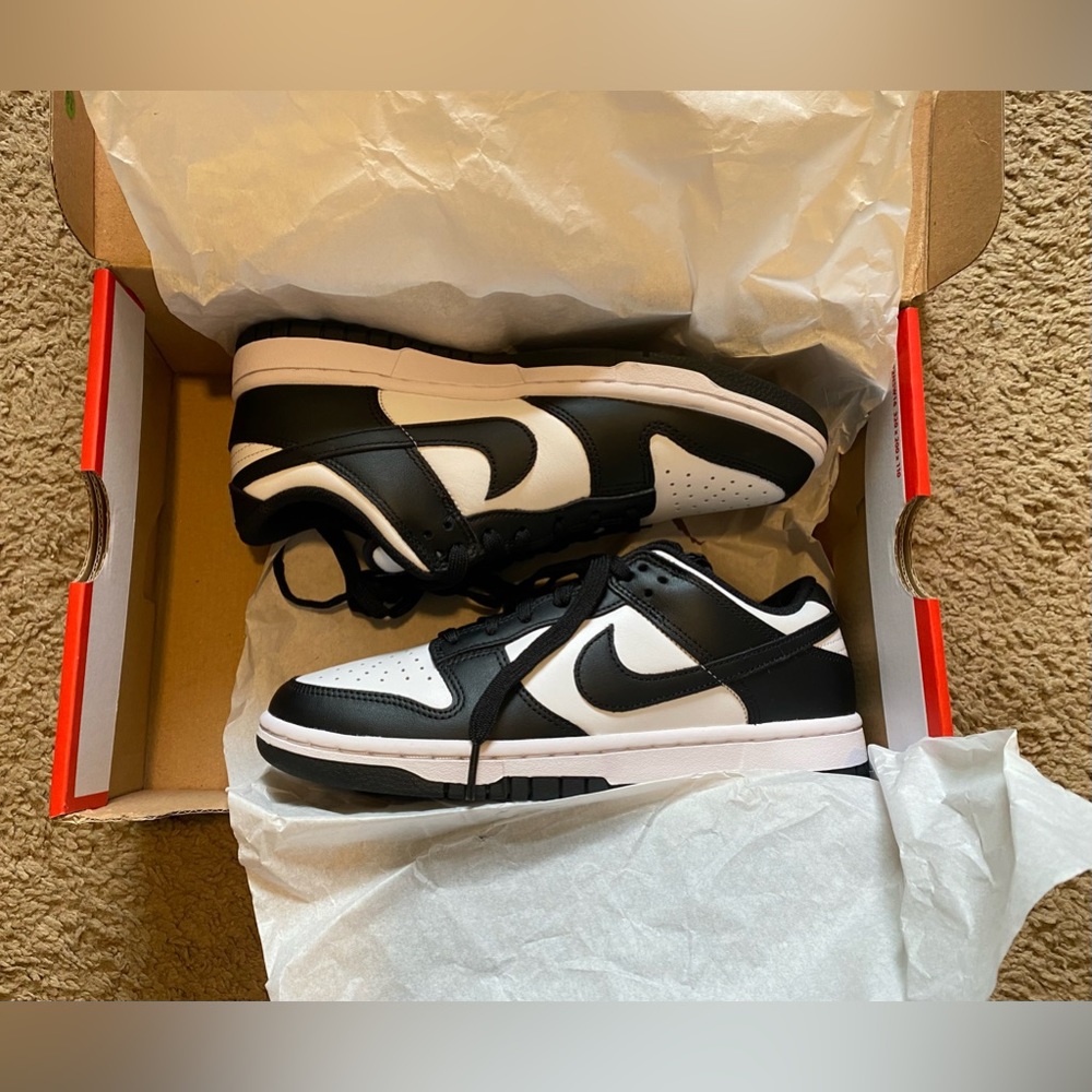 Black/white Nike Dunk Low